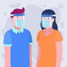 People Using Face Shield And Mask Face Shield Clipart Face Shield Shield
