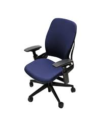 Its back changes shape to support the entire spine, its natural glide system allows you to recline and yet maintain your position so you stay oriented to your work. Steelcase Leap Chair Blue All Features 4 Way Adjustable Arms Adjustable Lumbar Support V2 Office Chair Work