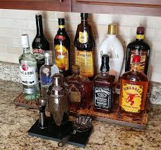 Organize Your Counters Convenient And Small Shelves To Store Your Favorite Liquor Bottles Countercaddies Barproducts Bar Diy Home Bar Liquor Bar Set Up