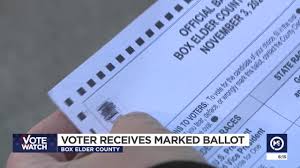 Box Elder Mail In Ballots Arrive With Review Box Filled In