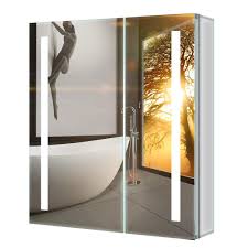 These cabinets come with an incorporated charging socket, so it couldn't be simpler for you to plug in and go. Tokvon Penumbra Led Illuminated Bathroom Mirror Cabinet With Shaver Socket Ir Sensor Switch Demister Strip Lights Double Door 630 X 650mm Made Of Aluminum Alloy For Makeup Shaving Buy Online In Aruba