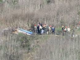 A helicopter transporting ballots cast during iran's presidential election has crashed, resulting in one fatality and nearly a dozen injuries, according to media reports. Authorities To Investigate Shared Photos Of Bryant Helicopter Crash Report