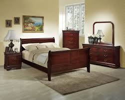 Lifestyle B5933 Queen Cherry Louis Philippe Bedroom Set King Bedroom Sets Bedroom Sets Queen Sleigh Bedroom Set