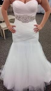 Strapless Ruched Mermaid Tulle Wedding Dress David S Bridal Davids Bridal Wedding Dresses Wedding Dresses Mermaid Dresses