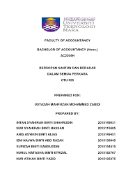 Pr#jek khidmat masyarakat untuk subjek ctu 555 ini ialah menghargai masa. Laporan Ctu555