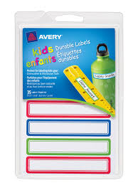 Dishwasher temperature labels and strips. Avery Durable Labels For Kids Gear Assorted 35 Labels 41428 Avery Com