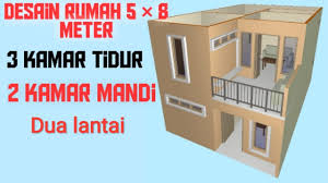 Cukup buat rumah anda 2 lantai maupun 3 lantai agar anda bisa memiliki rumah yang indah dan cocok untuk keluarga anda di rumah. Desain Rumah 2 Lantai Ukuran 5 8 Meter Floor Plan Creator Youtube