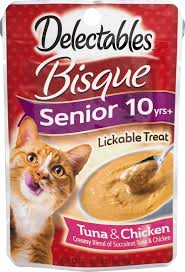 Your cats will love them as an occasional treat. Delectables Lickable Cat Treats Bisque Senior 10 Yrs Tuna Chicken 1 4 Oz Walmart Com Walmart Com