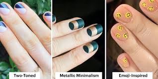 A simple rainbow design that effectively uses negative space. 12 Best Nail Art Ideas For Short Nails See Photos Allure