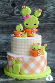 Kawaii Cacti Cake Cute Cakes Cake Cactus Cake