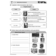 Sumber kedua atau sumber sekunder. Buku Rampaian Kssr Semakan Sejarah Tahun 4 Latihan Topikal Nota Shopee Malaysia