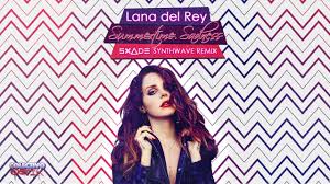 The remix entered the top 50 in the uk, the top 10 on the billboard hot 100, and it. Lana Del Rey Summertime Sadness Sxade Synthwave Version 80s Youtube