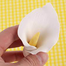Extra Large Calla Lilies White Calla Lily Cake Fondant Cakes Birthday Fondant Flower Tutorial