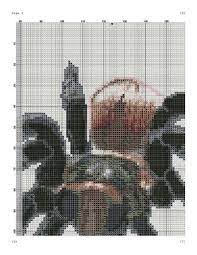 Vintage tiffany from fabrics by stephanie with weeks dye works floss (or dmc floss 318, 505, 807, 3799, 321, 3852, 3865, 754)and. Spider Tarantula Cross Stitch Pattern