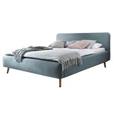Roller bett, 140cm breite, eiche sonoma, 3 schubladen & 2 fächer, ablagen und fächer im und auf dem kopfteil. Polsterbett Eisblau 140x200 Cm Online Bei Roller Kaufen