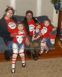 Seuss characters for a halloween party! Dr Seuss Thing Family Halloween Costumes