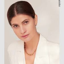 New 18K Gold Plated Link Chain Necklace 9c