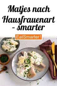 Matjes Nach Hausfrauenart Smarter Rezept In 2020 Matjes Matjes Hausfrauenart Rezepte