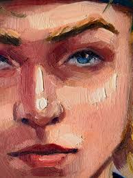 Ray of hope Self portrait Mixed media