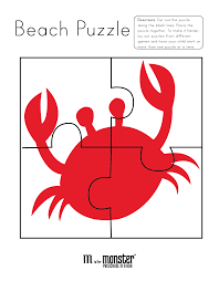 Home > jigsaw puzzles > puzzles by theme > ocean, beach & water. Going To The Beach Puzzles Free Printable M Is For Monster