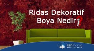 Ridas Dekoratif Boya Nedir Harita Egitim Martini