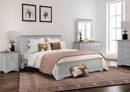 Bedroom suite 2 sets of draws with mirror + 2 side tables + headboard. Quality Furniture Stores Palmerston North Masterton Wellington