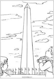 Us Colouring Pages Washington Monument Washington Monument Craft Monument