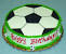 Flat Soccer Ball Cake