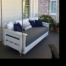 Custom Sunbrella Porch Swing Bed Mattress Cushion Cover Sunbrella Fabric Porch Pillows Outdoor Twin Bed Swing Porch Swing Bed Porch Swing Cushions Outdoor Daybed Cushion