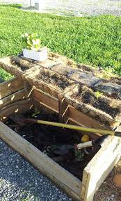 Diy Small Compost Bin Made From One Pallet It Took Me An Hot To Make And I Reused The Nails From The Pallet Small Compost Bin Compost Compost Bin