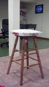 Carolina chair & table co. Baseball Base Made Into A Bar Stool Baseball Room Baseball Bases Diy Furniture