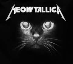 Let S Rock Letsmeow Meowtallica Meow Blackcat Metallica Trippy Cat Heavy Metal Cat Crazy Cats
