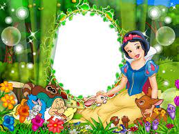 Cute Snow White Kids Transparen Png Photo Frame Gallery Yopriceville High Quality Images And Transparent Snow White Disney Frames Disney Princess Pictures