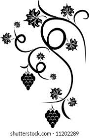 You can also make a grape tattoo that places on your ankle and goes to the foot or goes from the back to the side. Floral Vine Grape Design Tattoo Stock Vector Royalty Free 11202289
