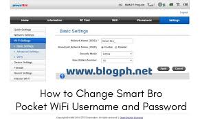 Setelah anda berhasil login, klik network, lalu wlan, dilanjutkan dengan ssid settings. How To Change Smart Bro Pocket Wifi Username And Password Blogph Net