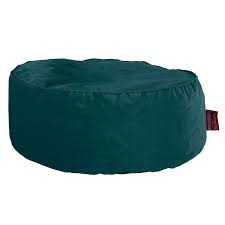Lounge Pug Teal Large Hassock Pouffe Footstool Round Velvet Big Bertha Original Ie In 2020 Pouffe Small Bean Bags Velvet