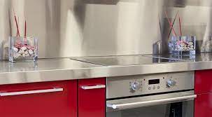 Stainless steel cleans easily, resists scratches, and these backsplash tiles are available as flat galvanized sheets, embossed sheets, and brushed or polished surfaces. Custom Brushed Finish Stainless Steel Backsplashes Coremark Metals