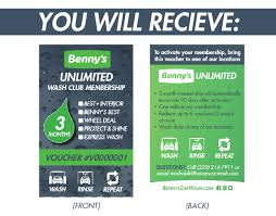 Short Term Unlimited Wash Club Memberships Benny S Car Wash