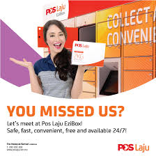 Nov 03, 2014 · pos malaysia provides postal and related services, transport logistics, printing and insertion, counter collection and payment agency services for a range of financial transactions. Introducing The Pos Laju Ezibox Pos Malaysia Berhad Facebook