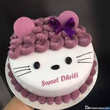 Name Edit Free Doraemon Birthday Cake With Name Write Name On Happy Hello Kitty Birthday Cake In 2020 Hello Kitty Birthday Cake Happy Anniversary Cakes Birthday Cake Kids