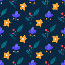 We offer an extraordinary number of hd images that will instantly freshen up your smartphone or computer. Bright Cute Flowers And Plants On A Blue Background Vector Seamless Pattern In A Flat Style 2373055 Vector Art At Vecteezy