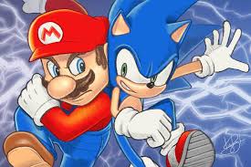 Slide your crayons on mario coloring pages. Mario Vs Sonic By Kyrzl Sonic Mario Sonic Birthday Parties