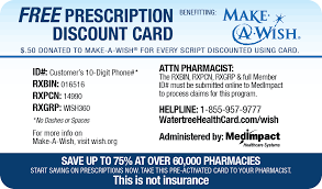 Before committing to a discount card program, make sure to check. Watertree Health Card Make A Wish Matters On A Human Level