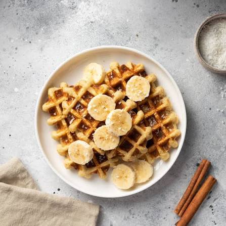 Waffle with Banana