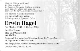 Последние твиты от john hagel (@jhagel). Traueranzeigen Von Erwin Hagel Www Trauerundgedenken De