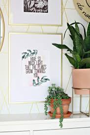 Geotropism is a plant s reaction to the. Watercolor Plant Printable Nest Of Posies