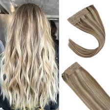 Check out our blonde human hair extensions selection for the very best in unique or custom, handmade pieces from our hair extensions shops. Invisible Halo Human Hair Extensions Ash Blonde With Bleach Blonde 18 613 Highlights Secret Wire Real Hair Sunnyhair