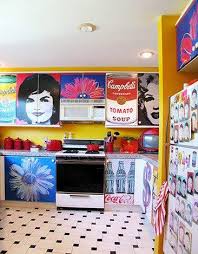 Linda Pop Art Decor Kitchen Art Interior Design Art