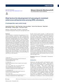 Gökhan mete, münir özkul, adile naşit, şener şen. Pdf Risk Factors For Development Of Vancomycin Resistant Enterococcal Bacteremia Among Vre Colonizers
