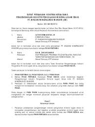 Selain itu, dibuat menggunakan format yang baik dan benar. Surat Perjanjian Kerjasama Antara Perusahaan Dengan Perorangan Bagi Contoh Surat